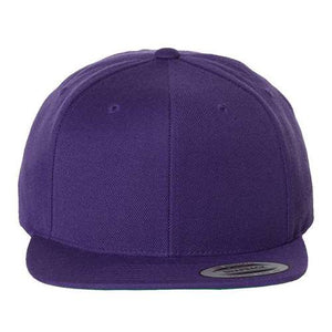 A purple YP Classics snapback hat with a camo pattern on a white background.