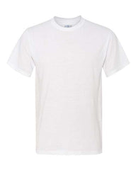 A Jerzees Dri-Power Performance Short Sleeve T-Shirt on a white background.