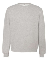 An Independent Trading Co. Midweight 100% Cotton Crewneck Sweatshirt SS3000 with a white logo on it, made from a cotton/polyester blend fleece.