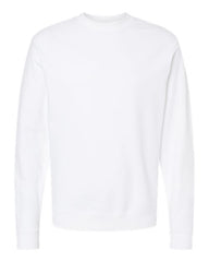A Independent Trading Co. Midweight 100% Cotton Crewneck Sweatshirt SS3000 made of cotton/polyester blend fleece, weighing 8.5 oz./yd², showcased on a plain white background.