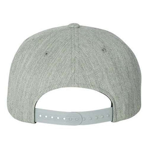 This is a Flexfit 110 Flat Bill Snapback hat with a snapback closure at the back. Made of acrylic/wool/spandex blend, this hat is both stylish and comfortable.