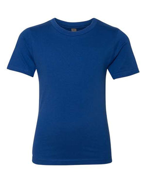 A durable Next Level Youth T-Shirt 100% Cotton made from cotton, set against a crisp white background.