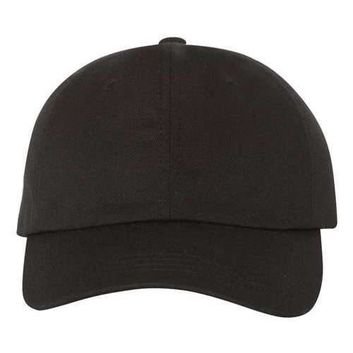 Yupoong Classics 6245CM Classic Dad Hat - Custom Leather Patch Hat