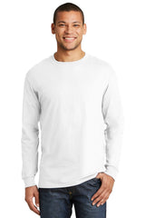 Hanes Beefy-T - 100% Cotton Long Sleeve T-Shirt 5186