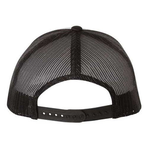 A black mesh YP Classics trucker hat with a snapback closure.