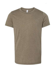 A high-quality Bella Canvas Youth Triblend T-Shirt for men on a white background by BELLA + CANVAS.