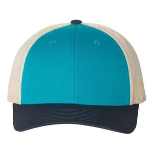 Richardson 115 Low Pro Snapback Trucker Cap - Custom Leather Patch Hat | No Minimals | Volume Tiered Pricing