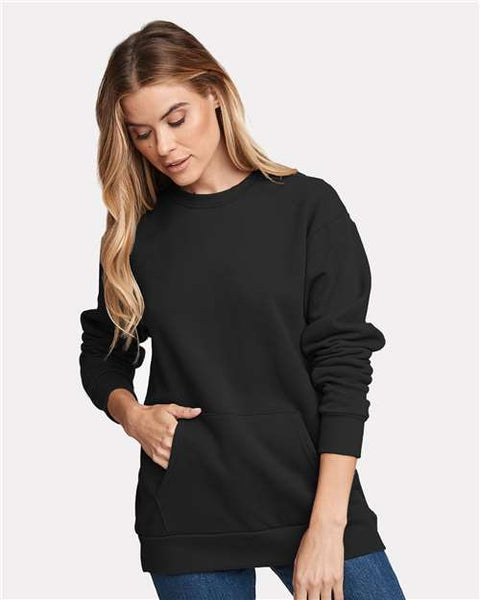 Next level online pocket crewneck sweatshirt