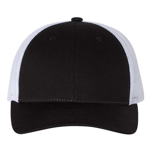 Richardson 115 Low Pro Snapback Trucker Cap - Custom Leather Patch Hat