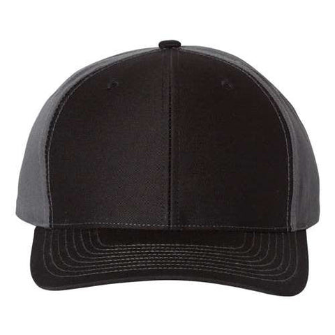 Richardson 312 Twill Back Snapback Trucker Hat - Custom Leather Patch Hat