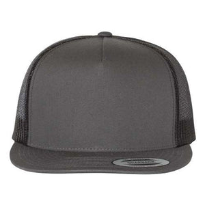 Yupoong Classics 5089M Five-Panel Classic Trucker Cap - Custom Leather Patch Hat | No Minimals | Volume Tiered Pricing