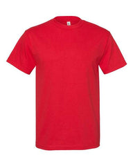 An American Apparel Unisex Heavyweight 100% Cotton T-Shirt, made with heavyweight cotton, offering durability and long-lasting wear, showcased on a white background.