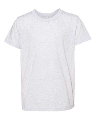 A comfortable BELLA + CANVAS gray triblend t-shirt on a white background.