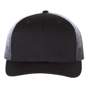 Richardson 112PM Printed Mesh Trucker Cap - Custom Leather Patch Hat | No Minimals | Volume Tiered Pricing