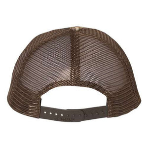Richardson 111P Washed Printed Snapback Trucker Hat - Custom Leather Patch Hat | No Minimals | Volume Tiered Pricing