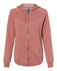Elevate your wardrobe with this stylish Independent Trading Co. Women's California Wave Wash Full-Zip Hoodie Sweatshirt. Crafted with attention to detail, this hoodie features a zippered hood for added versatility. Perfect for adding a touch of style to any outfit.