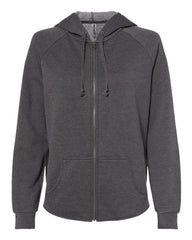Elevate your casual wardrobe with this trendy Independent Trading Co. Women's California Wave Wash Full-Zip Hoodie Sweatshirt. Featuring a zippered hood for added style and versatility, this hoodie is the perfect addition to your collection. Made from high-quality fabric.