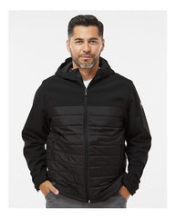 Stay protected and comfortable in the DRI DUCK men's Pinnacle Soft Shell Puffer Jacket. This versatile jacket is made from a durable polyester/spandex blend, providing both flexibility and durability. Its adjustable cuffs allow for