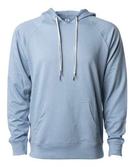 A Independent Trading Co Icon Unisex Lightweight Loopback Terry Hoodie Sweatshirt with a custom company logo branding.