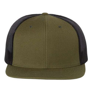 Richardson 511 Wool Blend Flat Bill Trucker Cap - Custom Embroidered Hat