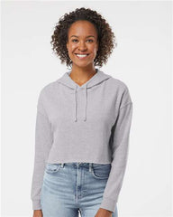 Independent Trading Co Women's Lightweight Crop Hoodie Sweatshirt