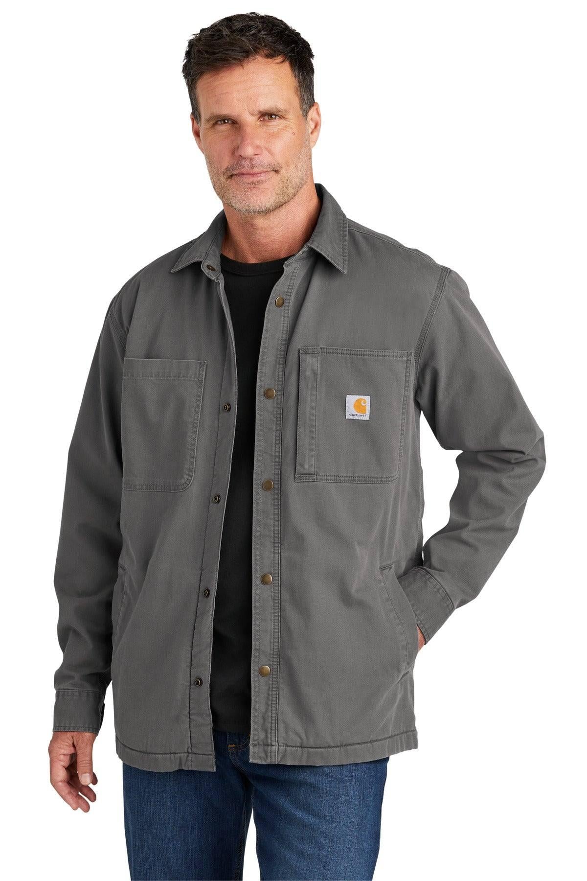 Design Custom Carhartt Rugged Flex Fleece-Lined Shirt Jacket CT105532 -  Kodiak Wholesale