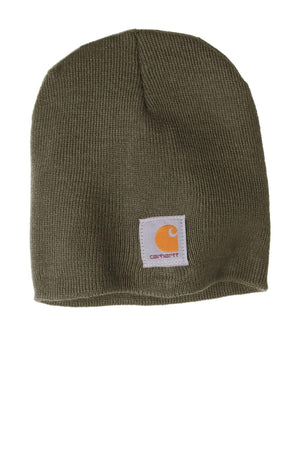 Carhartt Acrylic Knit Hat CTA205 - Custom Leather Patch Hat | No Minimals | Volume Tiered Pricing