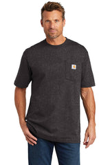 Carhartt Workwear Pocket Short Sleeve T-Shirt CTK87 is a durable cotton/poly blend work shirt perfect for rugged workwear.
