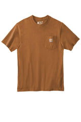 A rugged Carhartt Workwear Pocket Short Sleeve T-Shirt CTK87 with a durable brown pocket.
