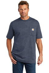 Carhartt Workwear Pocket Short Sleeve T-Shirt CTK87, a durable cotton/poly blend that embodies rugged workwear.