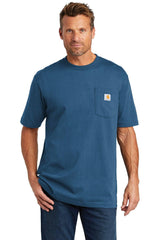 Carhartt Workwear Pocket Short Sleeve T-Shirt CTK87 is a rugged workwear essential, made with a durable cotton/poly blend for long-lasting comfort.