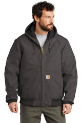 Carhartt Quilted-Flannel-Lined Duck Active Jackets CTSJ140