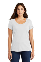 Nike Ladies Dri-FIT Cotton/Poly Scoop Neck T-Shirt NKBQ5234