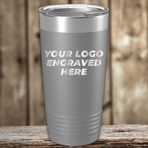 The Kodiak Coolers Realtor Closing Gift features your custom company logo engraved on silver drinkware—ideal as a personalized gift for clients or as memorable promotional mugs.