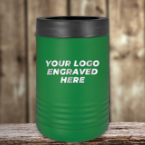 A green insulated tumbler from Kodiak Coolers with your custom company logo engraved in white on a black lid—ideal Realtor closing gifts for clients and promotional drinkware.