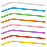 10" Silicone Straw - Multiple Colors Available