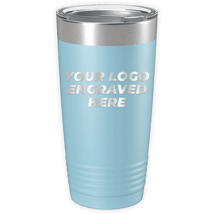 Custom Logo 20 oz Tumblers - SPECIAL OFFER - Front side Logo Included d