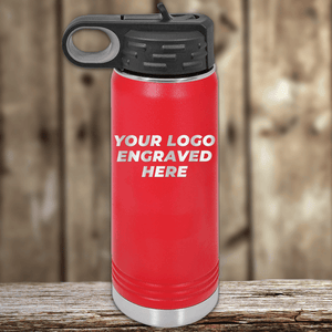 Kodiak Coolers Realtor Closing Gifts for Clients: Drinkware with your custom company logo engraved sits on a wooden surface—perfect for pairing with personalized mugs or other promo items.