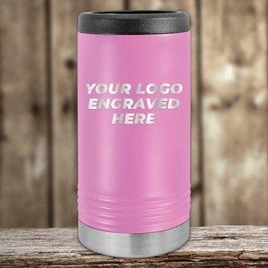 The Kodiak Coolers "Realtor Closing Gifts for Clients" tumbler, featuring your custom company logo, sits on a wooden surface with a blurred wood background—ideal for personalized drinkware.