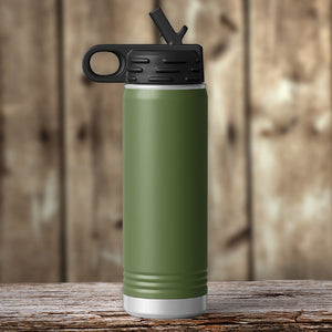 A Kodiak Coolers Custom Water Bottles 20 oz with your Logo or Design Engraved - Special Black Friday Sale Volume Pricing - LIMITED TIME