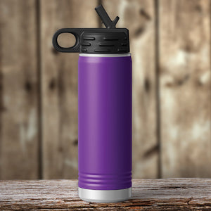 A Kodiak Coolers Custom Water Bottle 20 oz with your Logo or Design Engraved - Special Black Friday Sale Volume Pricing - LIMITED TIME.