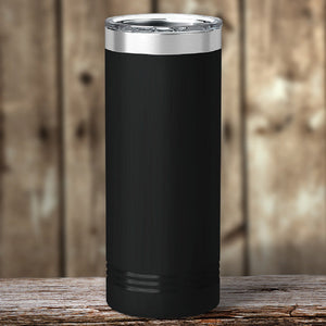 A black Custom Skinny Tumblers 22 oz with your logo laser-engraved on it. Harnessing vacuum-sealed insulation technology, this Kodiak Coolers Stylish insulated stainless steel tumbler is the ideal.