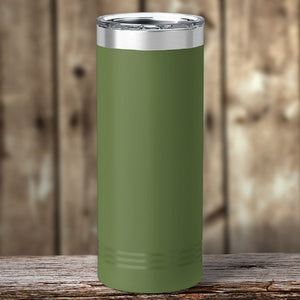 A Custom Skinny Tumbler 22 oz with your logo engraved on it, featuring vacuum-sealed insulation technology, from Kodiak Coolers, on a Special Black Friday Sale Volume Pricing - LIMITED TIME.