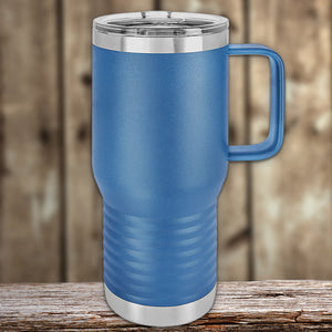 A Custom Travel Tumblers 20 oz with your Logo or Design Engraved - Special Black Friday Sale Volume Pricing - LIMITED TIME made by Kodiak Coolers, and made of insulated stainless steel.