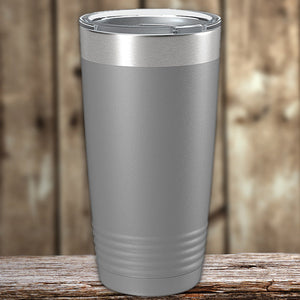 A Custom Tumblers 20 oz with your Logo or Design Engraved - Special Black Friday Sale Volume Pricing - LIMITED TIME by Kodiak Coolers stainless steel tumbler with your logo laser engraved on it.