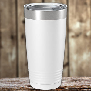 A Custom Tumblers 20 oz with your Logo or Design Engraved from Kodiak Coolers, made of stainless steel.