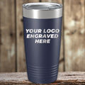 Custom Tumblers 20 oz with your Logo or Design Engraved - Low 6 Piece Order Minimal Sample