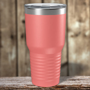 A green Custom Tumblers 30 oz with the words your logo engraved here by Kodiak Coolers.