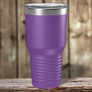 An orange Custom Tumblers 30 oz with your logo engraved here.