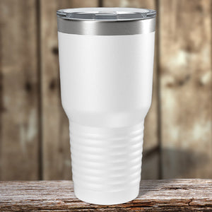 A Custom Tumblers 30 oz with your Logo or Design Engraved - Special Black Friday Sale Volume Pricing - LIMITED TIME from Kodiak Coolers, in blue.
